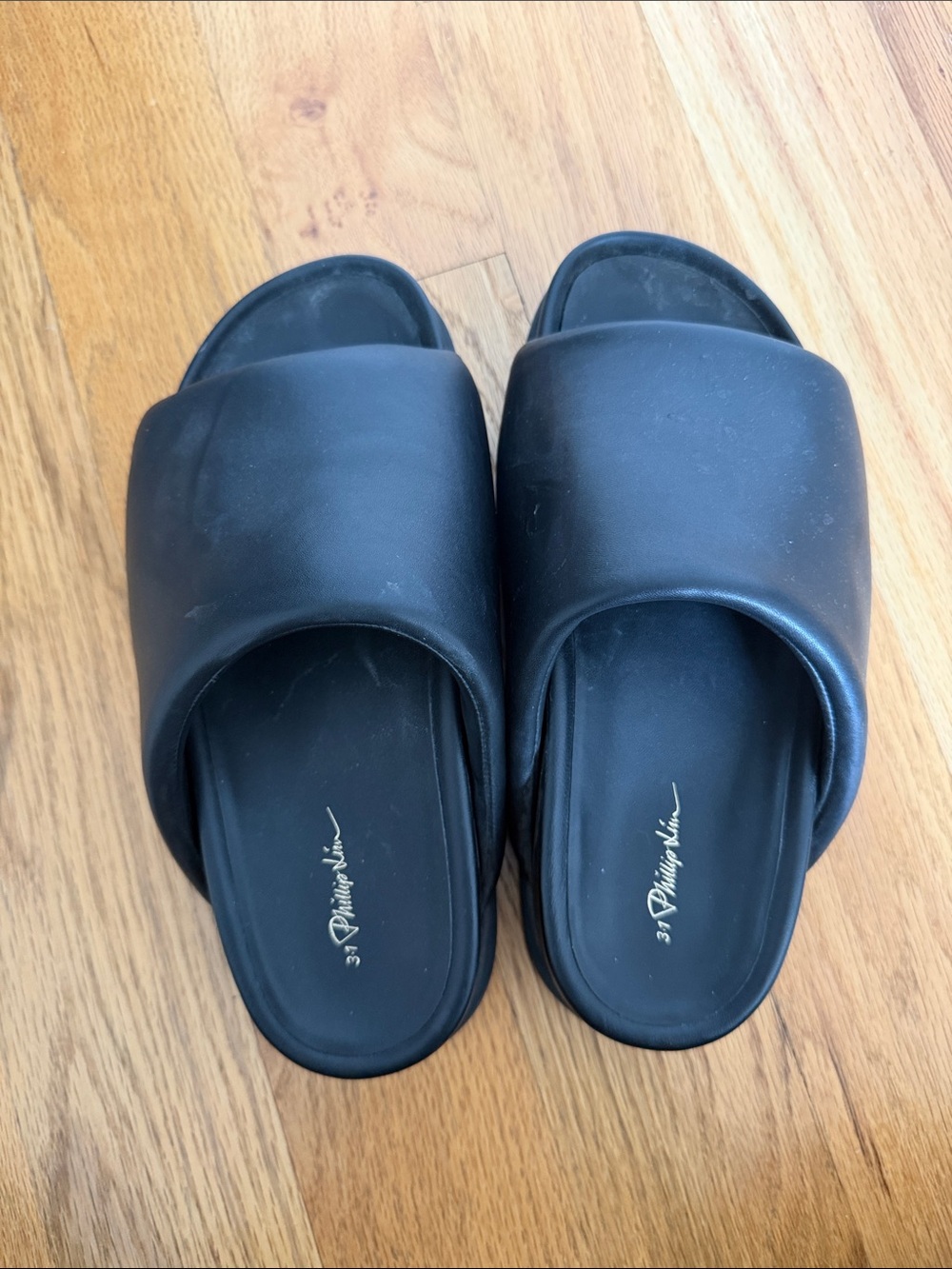 3.1 Phillip Lim Black Slide Sandals